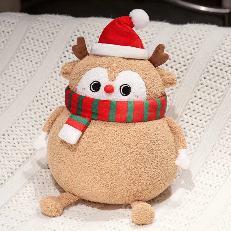Chubby Christmas Tree Reindeer Santa Claus Snowman Plush Toy Chubby Christmas Tree Reindeer Santa Claus Snowman Plush Toy